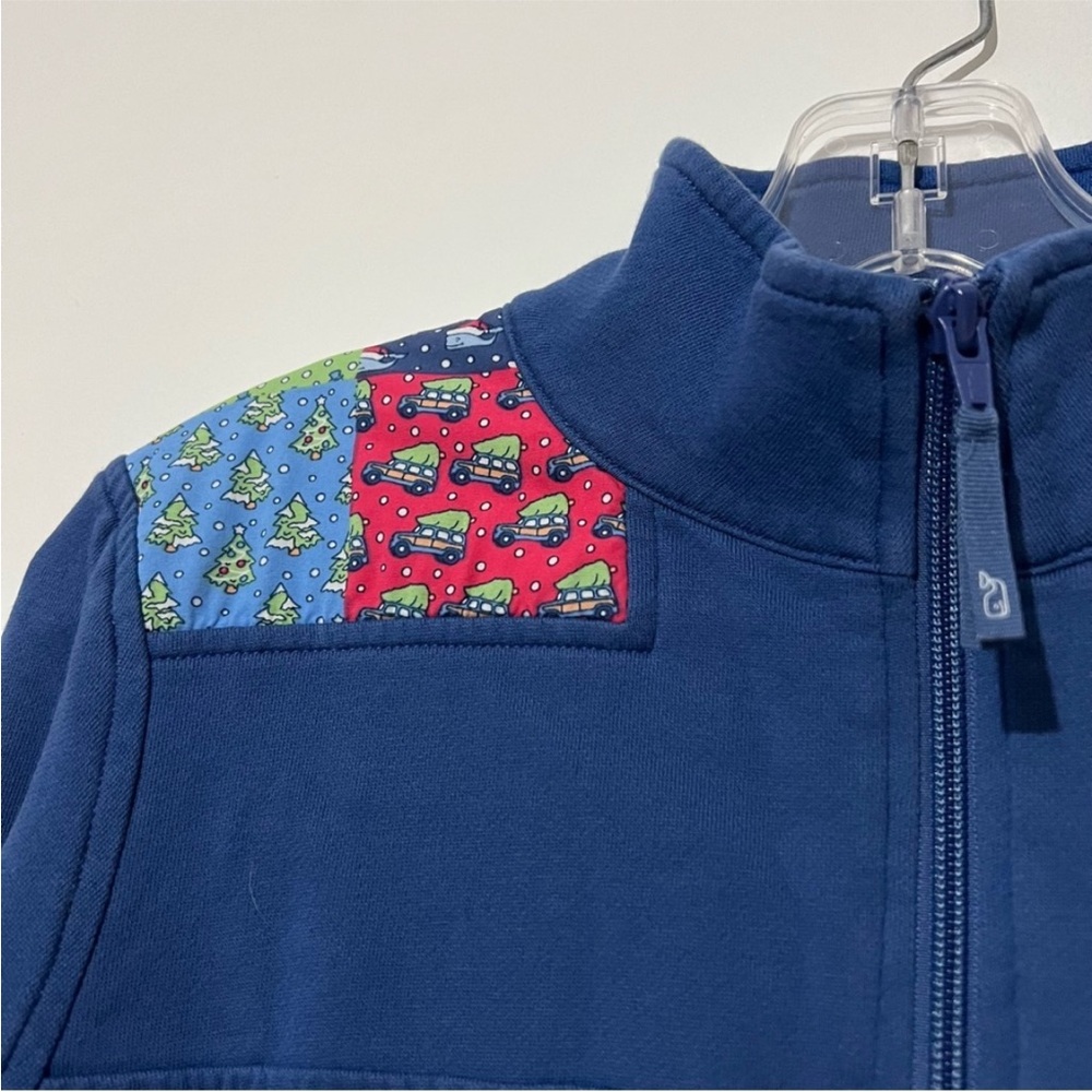 Vineyard Vines- Patchwork Christmas Quarter Zip S… - image 5